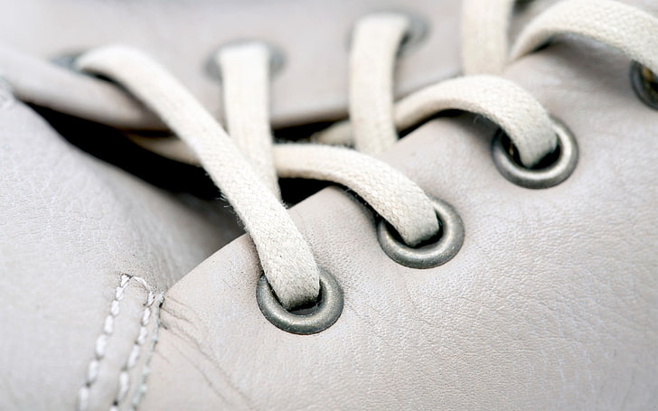 white shoe lace, laces, sneakers, shoes, HD wallpaper