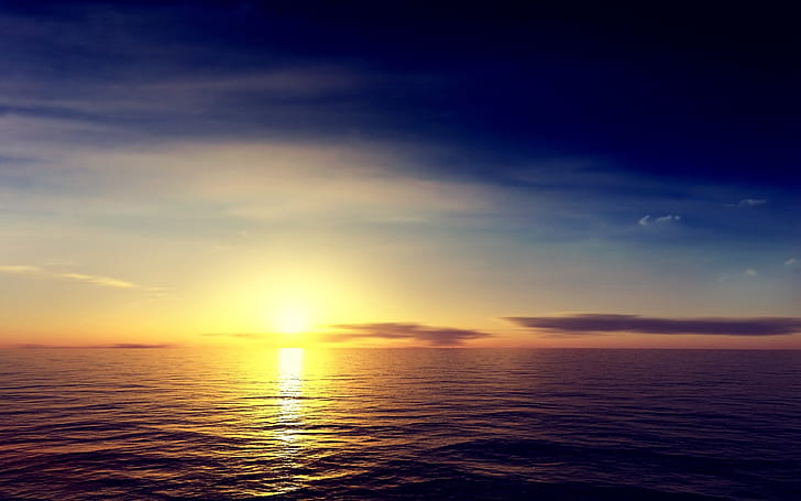 Horizont, Morgensonne, Sonnenaufgang, HD-Hintergrundbild
