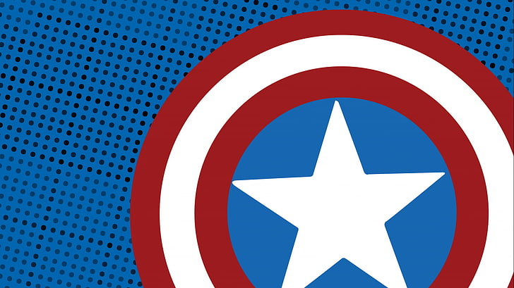 Captain America digitale Tapete, Captain America, Marvel Comics, Steckbriefe, einfacher Hintergrund, Muster, HD-Hintergrundbild