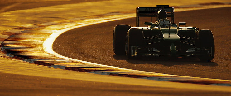 car, Formula 1, race tracks, sports car, sunrise, HD wallpaper HD wallpaper