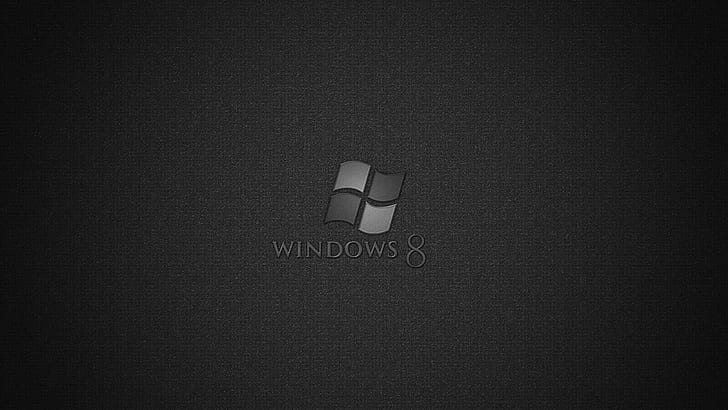 Windows 8 ، نظام التشغيل ، رمادي ، أسود، خلفية HD