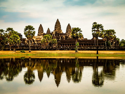 opuszczony, starożytny, Angkor, architektura, Azja, budynek, Kambodża, cywilizacja, kultura, miejsca docelowe, słynny, dziedzictwo, hinduizm, historia, punkt orientacyjny, pomnik, stary, religia, ruina, południowy wschód, kamień, świątynia, turystyka, Tapety HD HD wallpaper