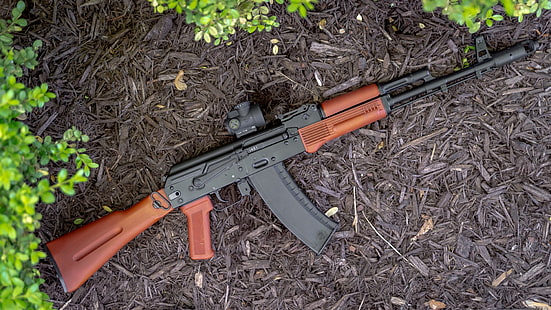 armas, pistola, arma, personalizado, Kalashnikov, assalto Rifle, AK 74, HD papel de parede HD wallpaper