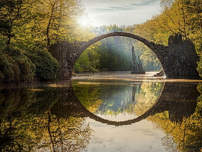 Man Made, Teufelsbrücke, Brücke, Deutschland, HD-Hintergrundbild HD wallpaper