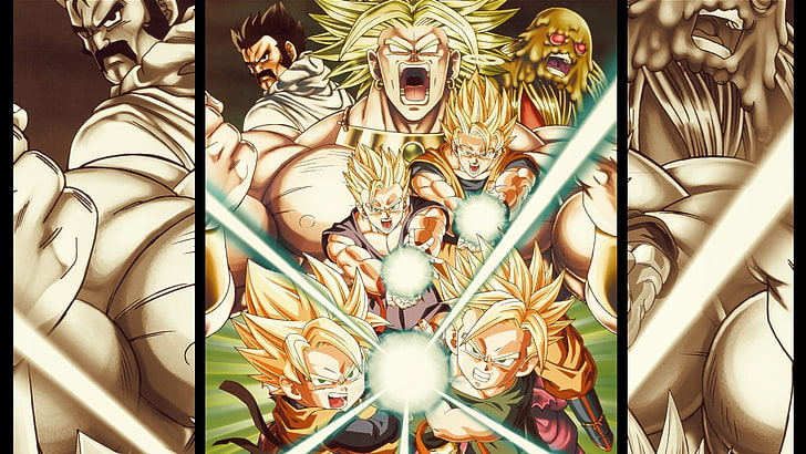 Broly, Dragon Ball, Gohan, Kamehameha, Son Goten, Badehose (Figur), HD-Hintergrundbild