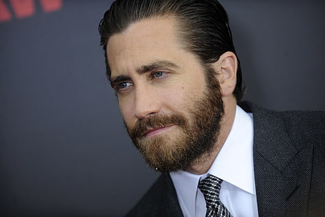 Jake Gyllenhaal, jake gyllenhaal, actor, beard, jacket, HD wallpaper HD wallpaper