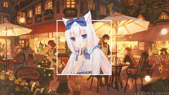 Anime, Anime Mädchen, Bild-in-Bild, Vanille (Neko Para), HD-Hintergrundbild HD wallpaper