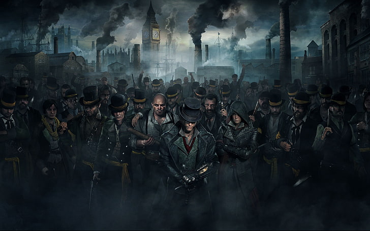 hombre vestido con fondo de pantalla de sombrero negro, videojuegos, Assassin's Creed Syndicate, Fondo de pantalla HD