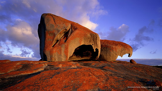 Rocas notables, Isla Canguro, Australia, Oceanía, Fondo de pantalla HD HD wallpaper