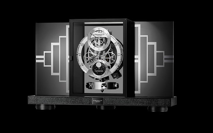 metal, design, zegar w stylu art deco, Tapety HD