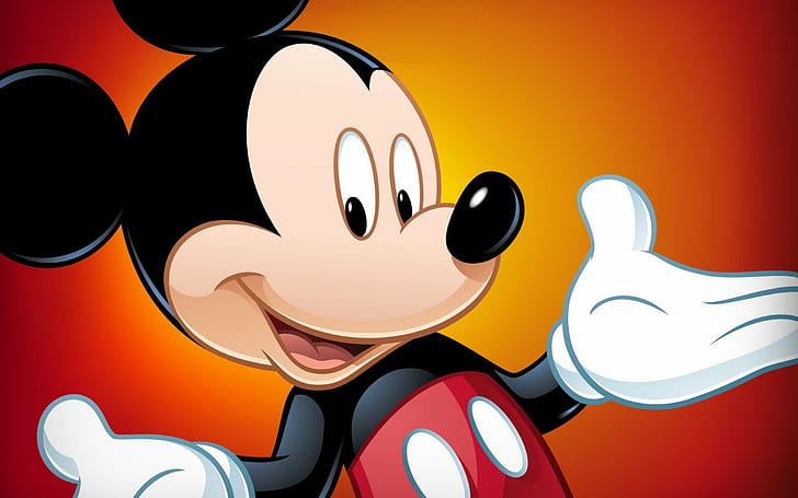 월트 디즈니 미키 마우스 행복한 얼굴 이미지, HD 배경 화면