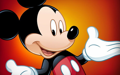 Imagens de rosto feliz de Walt Disney Mickey Mouse, HD papel de parede HD wallpaper