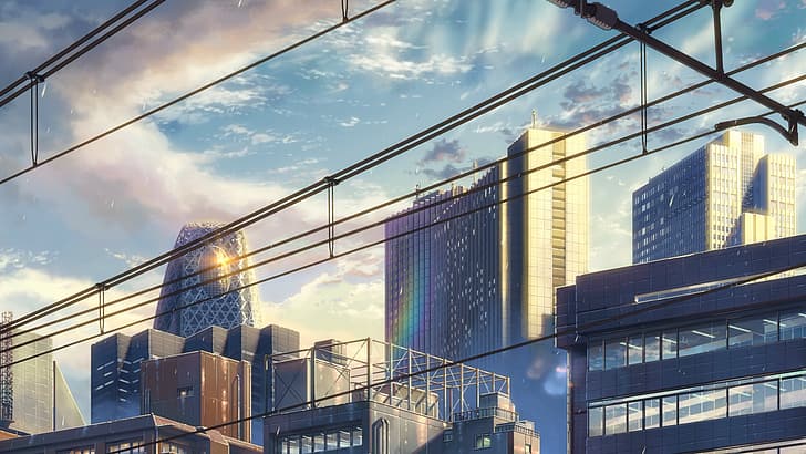 Makoto Shinkai, El jardín de las palabras, Tokio, Fondo de pantalla HD