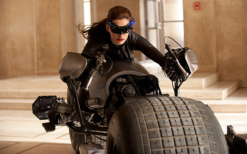 Anne Hathaway, Catwoman, The Dark Knight Rises, Selina Kyle, skådespelerska, filmer, HD tapet HD wallpaper