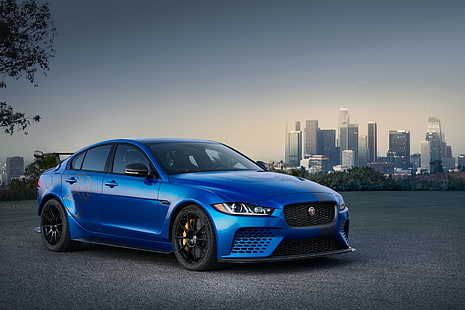Jaguar, Jaguar XE, Blue Car, Car, Jaguar Cars, Luxury Car, Sport Car, Vehículo, Fondo de pantalla HD HD wallpaper