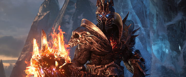 Lich King, Blizzard Entertainment, Hammer, World Of Warcraft, The Lich king, Highlord Bolvar Fordragon, The Supreme Lord Bolvar Fordragon, Bolvar Fordragon, World of Warcraft: Shadowlands, Fond d'écran HD