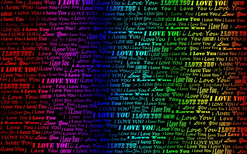 multicolored i love you wallpaper, words, I love, I love you, HD wallpaper HD wallpaper