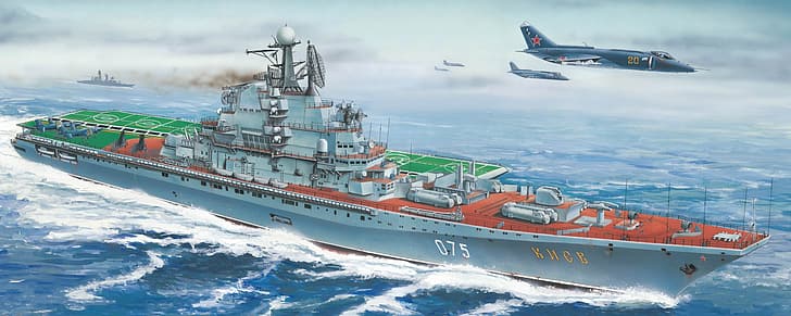 warship, aircraft, military, sea, sky, army, army gear, HD wallpaper