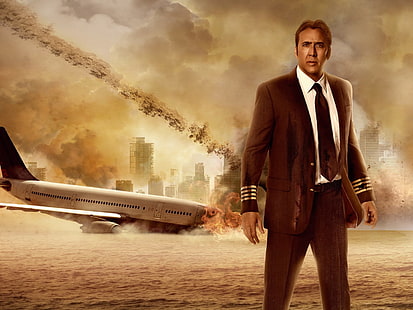 Film, Left Behind, Aircraft, Airplane, Nicolas Cage, HD tapet HD wallpaper
