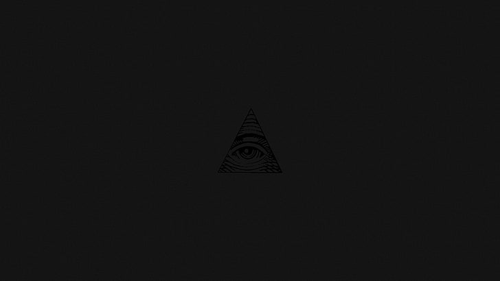 logo mata, semua mata melihat, minimalis, Wallpaper HD