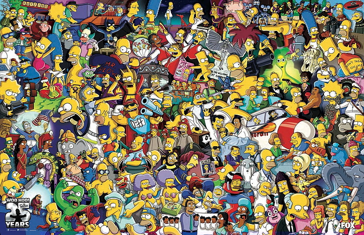 Lo sfondo di The Simpson, The Simpsons, Homer Simpson, Bart Simpson, Sfondo HD