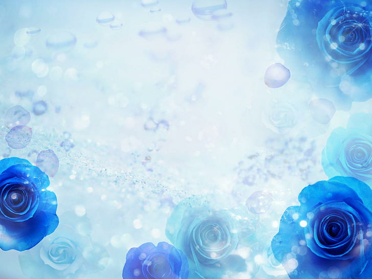 Blauer Hochzeits-Hintergrund, blaue Hochzeit, Liebe, Blau, Hochzeit, Hintergrund, HD-Hintergrundbild