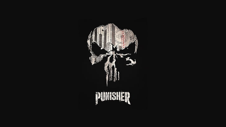 Marvel Comics, Logo, Punisher, HD wallpaper