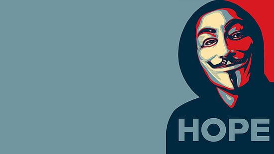 Fond d'écran Hope, Anonymous, affiches Hope, Fond d'écran HD HD wallpaper
