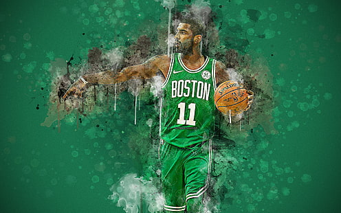 Basket, Kyrie Irving, Boston Celtics, NBA, HD tapet HD wallpaper