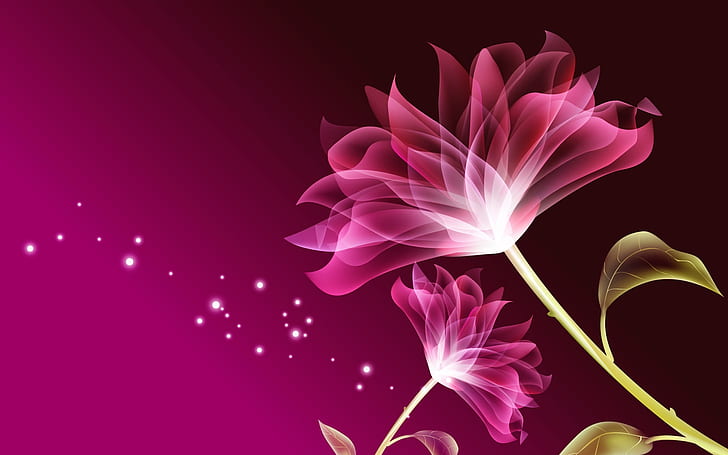 Cinta Bunga Ungu, wallpaper bunga merah muda, Wallpaper HD