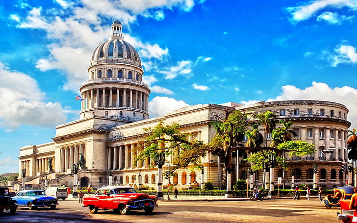 Капитолио-ла, Гавана-Куба-Сьюдад, HD обои