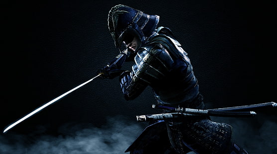 Samurai-Soldat Grafiktapete, The Elder Scrolls V: Skyrim, HD-Hintergrundbild HD wallpaper