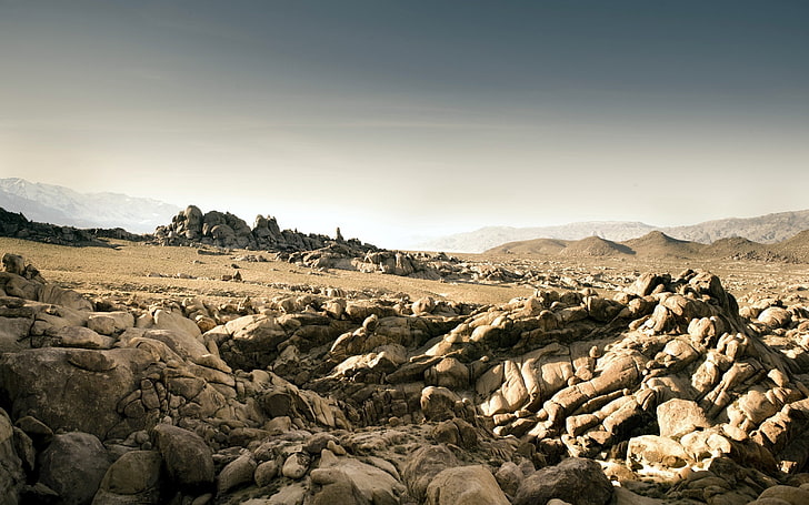 หินสีน้ำตาลหินระยะทางทราย, วอลล์เปเปอร์ HD