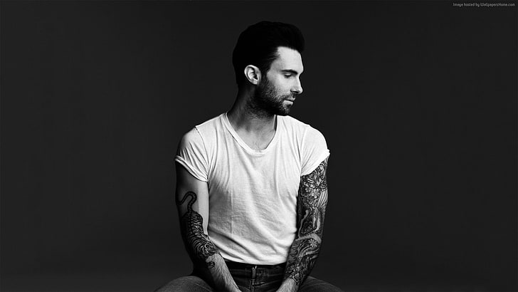 penyanyi, tato, band rock, Adam Levine, gaya Jepang, aktor, Maroon 5, Wallpaper HD