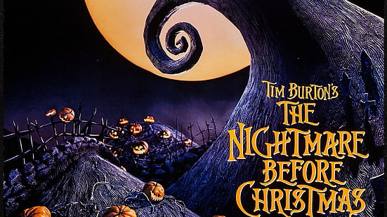 The Nightmare Before Christmas, Tim Burton, claymation, pumpkin, HD wallpaper HD wallpaper