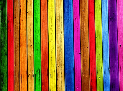 Rainbow Wood Background, multicolored wallpaper, Aero, Colorful, Rainbow, Wood, Colors, Easter, Spectrum, HD wallpaper HD wallpaper