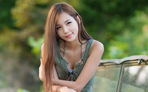 الآسيوية ، الجمال ، الفتاة ، الكورية، خلفية HD HD wallpaper