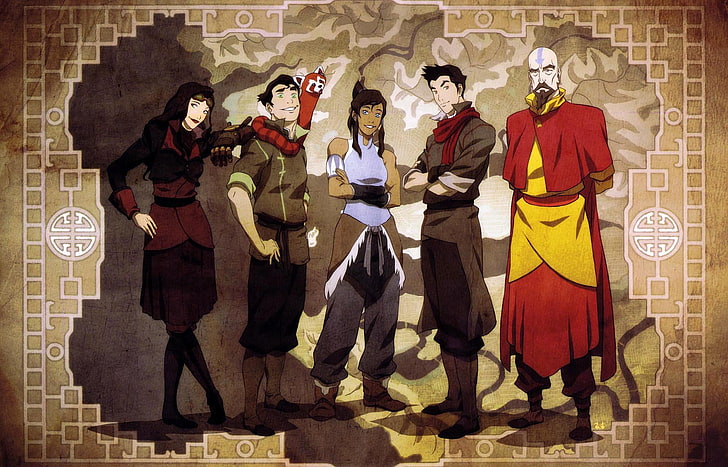 Avatar Characters Map Avatar Friends Mako Korra Times The Legend Of Korra Hd Wallpaper Wallpaperbetter