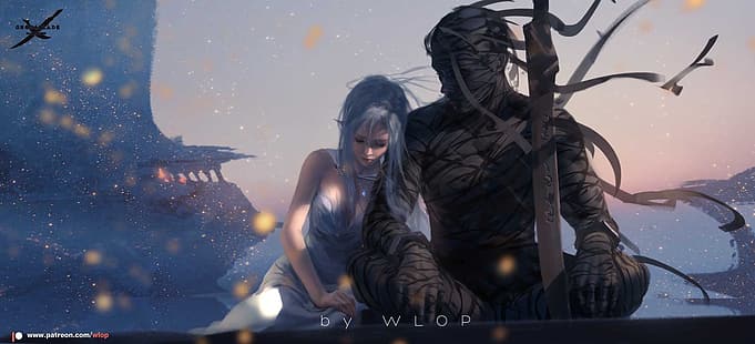 WLOP, Fantasy-Kunst, Comics, Fantasy-Girl, HD-Hintergrundbild HD wallpaper