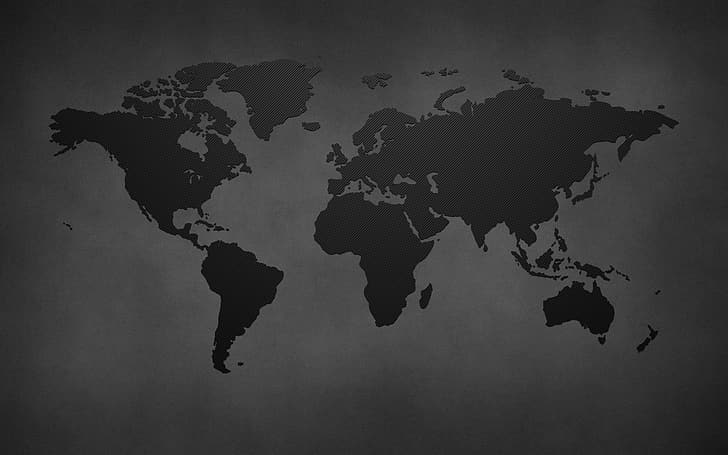 Earth, the world, continents, black background, world map, HD wallpaper |  Wallpaperbetter
