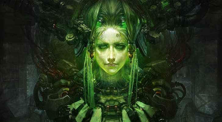 Kunstwerk, Science-Fiction, Fantasy-Kunst, Cyberpunk, HD-Hintergrundbild