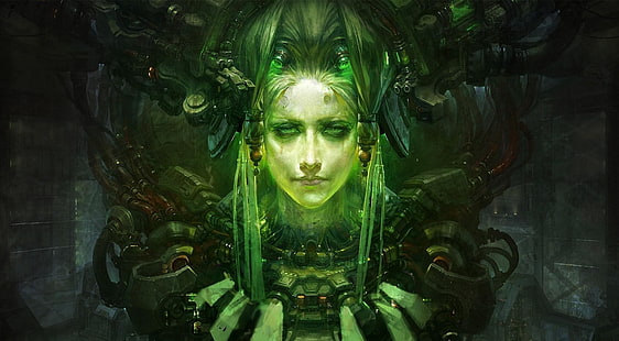artwork, science fiction, fantasy art, cyberpunk, HD wallpaper HD wallpaper
