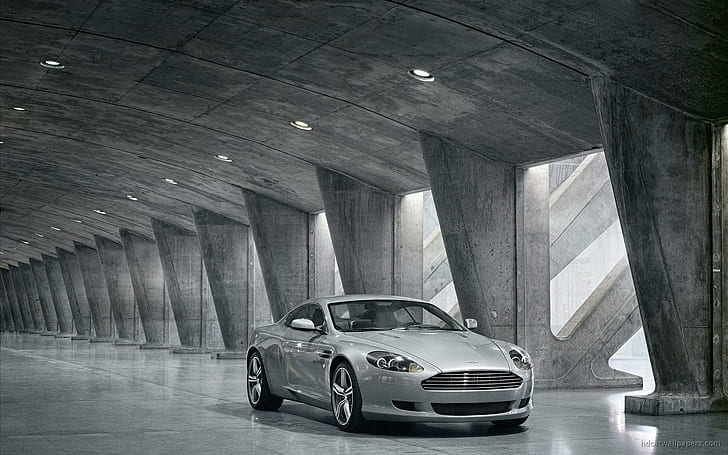 Aston Martin DB9 New, silver coupe, aston, martin, cars, aston martin, HD wallpaper