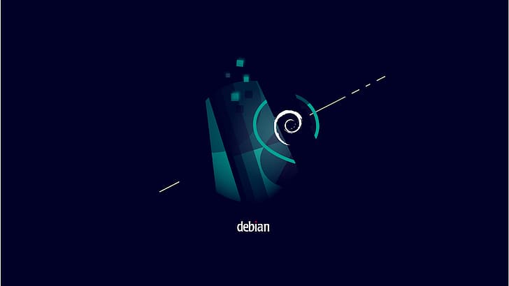 Linux、Debian、ミニマリズム、 HDデスクトップの壁紙