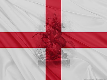 Сент-Джордж Кросс, Англия, флаг HD, аннотация, флаг, Англия, HD обои HD wallpaper