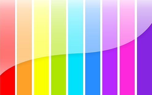 mehrfarbige gestreifte Tapete, Farbe, Streifen, Regenbogen, HD-Hintergrundbild HD wallpaper