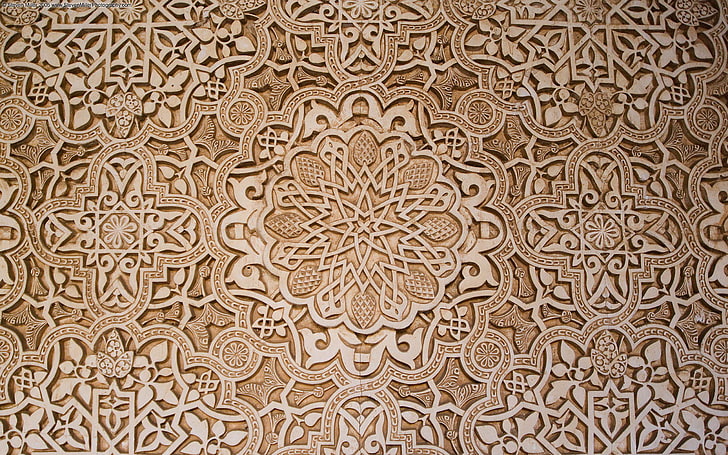 Inside Alhambra, HD wallpaper