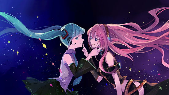 Anime, Anime Girls, Hatsune Miku, Megurine Luka, Vocaloid, HD-Hintergrundbild HD wallpaper