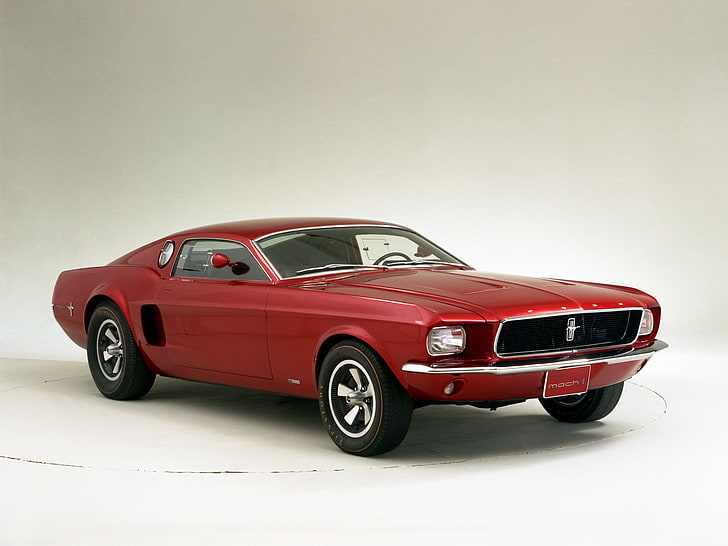 1966, classic, ford, mach 1, muscle, mustang, prototype, HD wallpaper