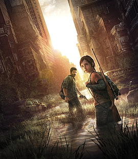 Joel, Ellie, The Last of Us, 8K, 4K, HD wallpaper HD wallpaper